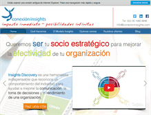 Tablet Screenshot of conexioninsights.com